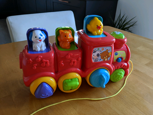 vtech baby pop up friends train